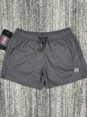Moncler Gray Swim Trunks